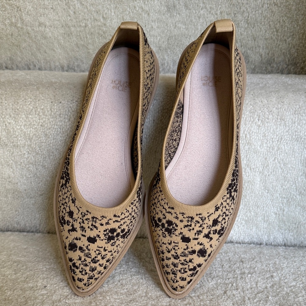 Louise et Cie Washable Knit Pointy Toe Slip On Celete Flats